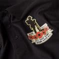 Remembrance Sunday Poppy Polo Shirt with soldier and poppies Logo